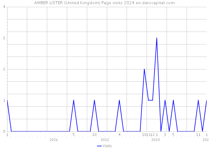 AMBER LISTER (United Kingdom) Page visits 2024 