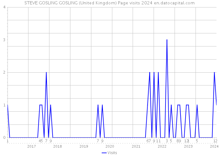 STEVE GOSLING GOSLING (United Kingdom) Page visits 2024 