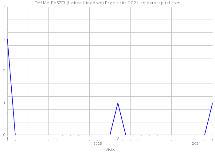 DALMA PASZTI (United Kingdom) Page visits 2024 