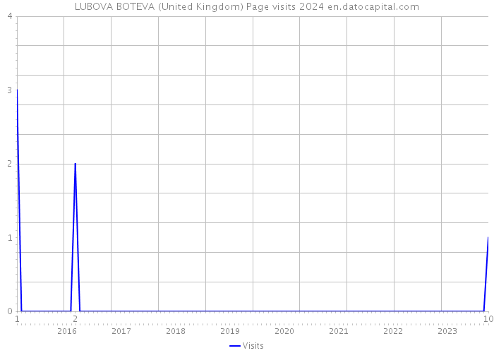 LUBOVA BOTEVA (United Kingdom) Page visits 2024 