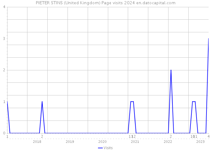 PIETER STINS (United Kingdom) Page visits 2024 