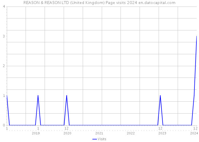 REASON & REASON LTD (United Kingdom) Page visits 2024 