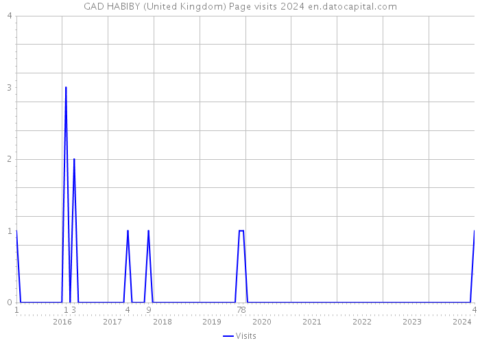 GAD HABIBY (United Kingdom) Page visits 2024 