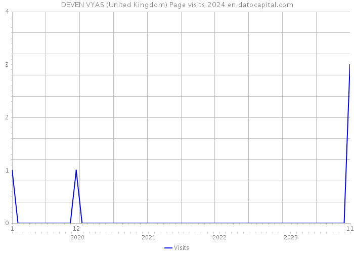 DEVEN VYAS (United Kingdom) Page visits 2024 