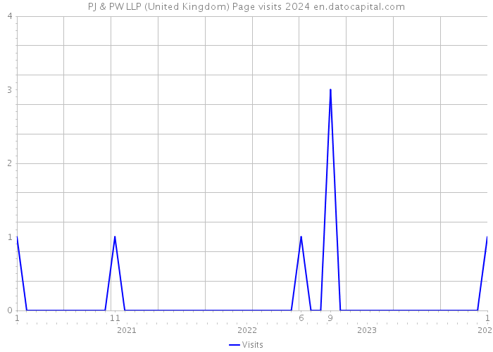 PJ & PW LLP (United Kingdom) Page visits 2024 