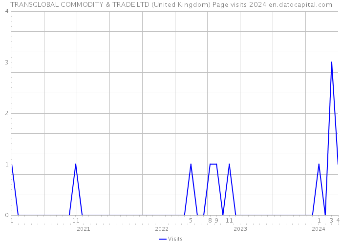 TRANSGLOBAL COMMODITY & TRADE LTD (United Kingdom) Page visits 2024 