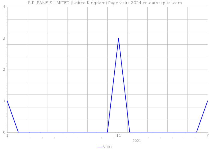 R.P. PANELS LIMITED (United Kingdom) Page visits 2024 