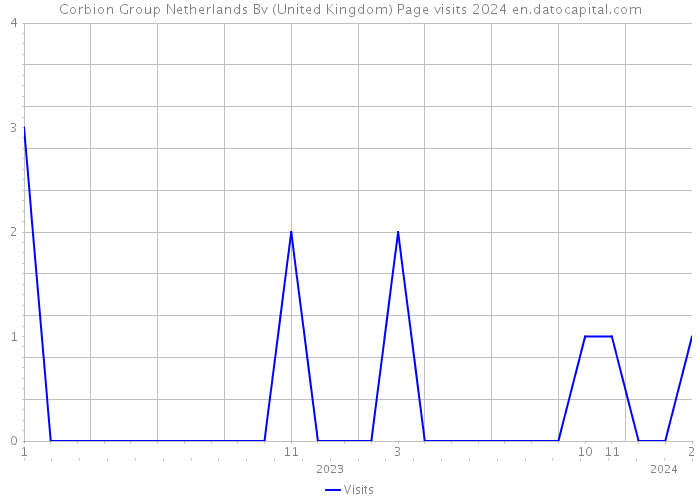 Corbion Group Netherlands Bv (United Kingdom) Page visits 2024 