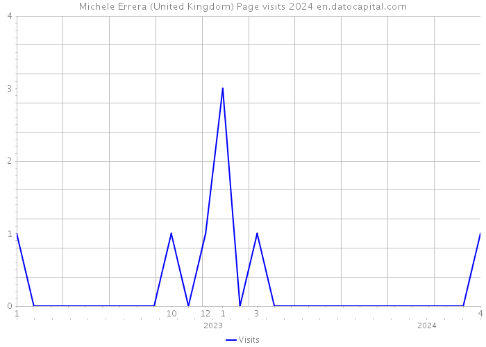 Michele Errera (United Kingdom) Page visits 2024 