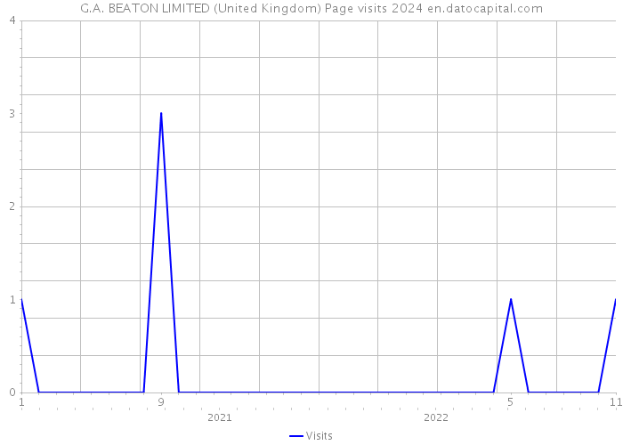 G.A. BEATON LIMITED (United Kingdom) Page visits 2024 