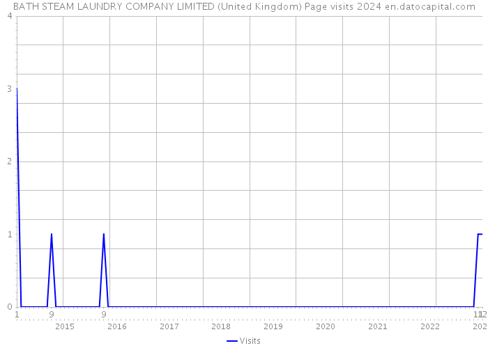 BATH STEAM LAUNDRY COMPANY LIMITED (United Kingdom) Page visits 2024 