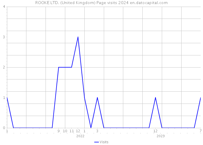 ROOKE LTD. (United Kingdom) Page visits 2024 