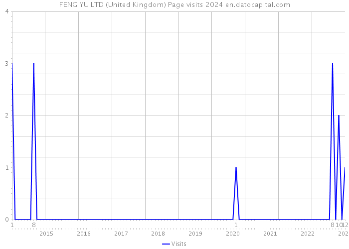FENG YU LTD (United Kingdom) Page visits 2024 