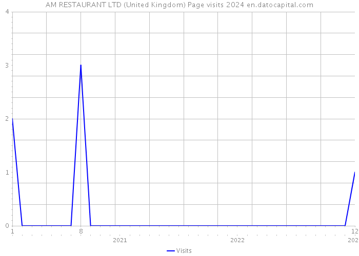 AM RESTAURANT LTD (United Kingdom) Page visits 2024 