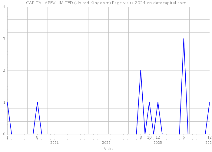 CAPITAL APEX LIMITED (United Kingdom) Page visits 2024 