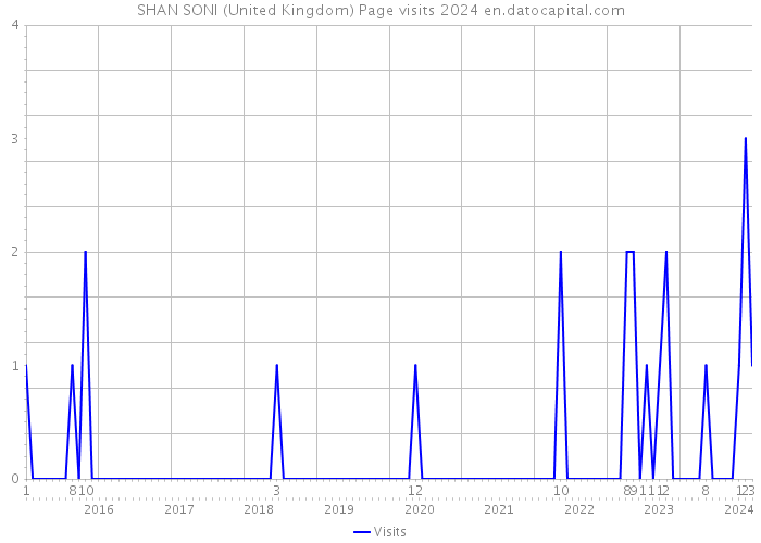 SHAN SONI (United Kingdom) Page visits 2024 