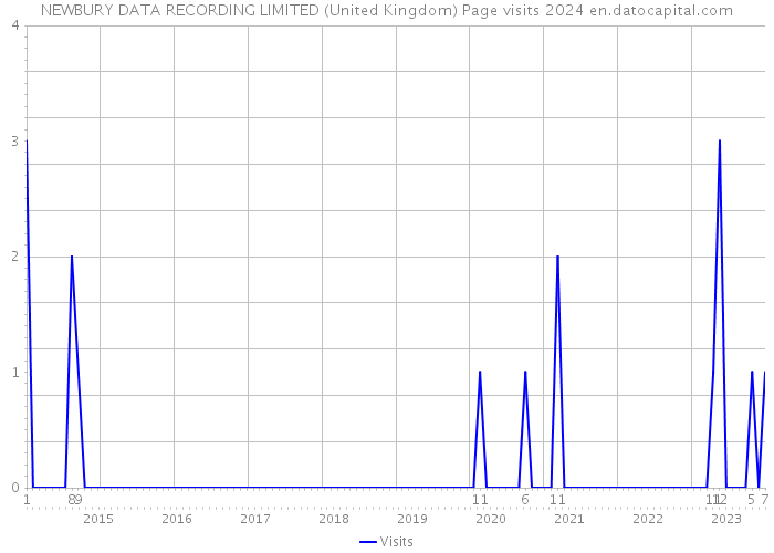 NEWBURY DATA RECORDING LIMITED (United Kingdom) Page visits 2024 