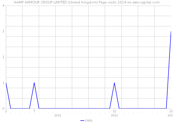 AAMP ARMOUR GROUP LIMITED (United Kingdom) Page visits 2024 