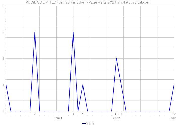 PULSE 88 LIMITED (United Kingdom) Page visits 2024 