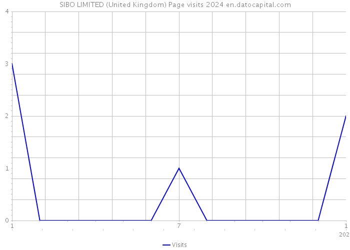 SIBO LIMITED (United Kingdom) Page visits 2024 