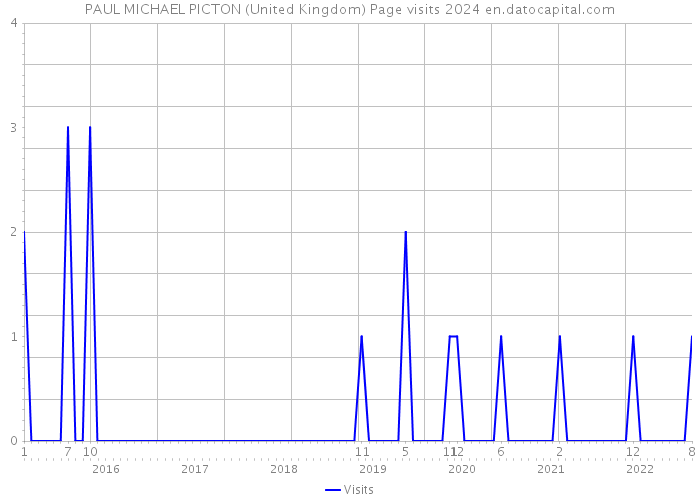 PAUL MICHAEL PICTON (United Kingdom) Page visits 2024 
