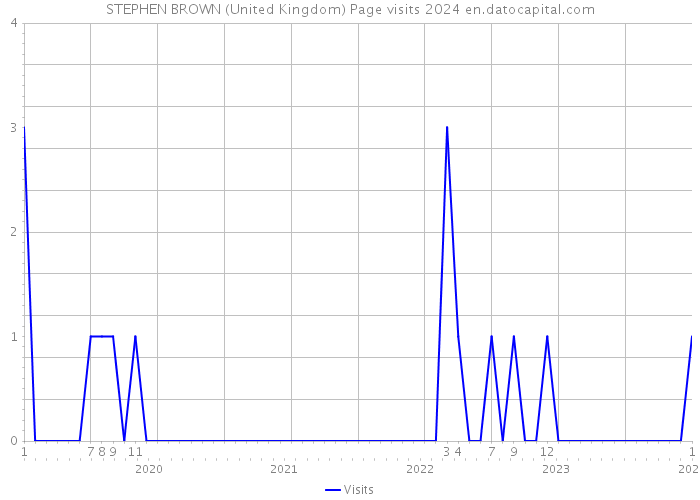 STEPHEN BROWN (United Kingdom) Page visits 2024 