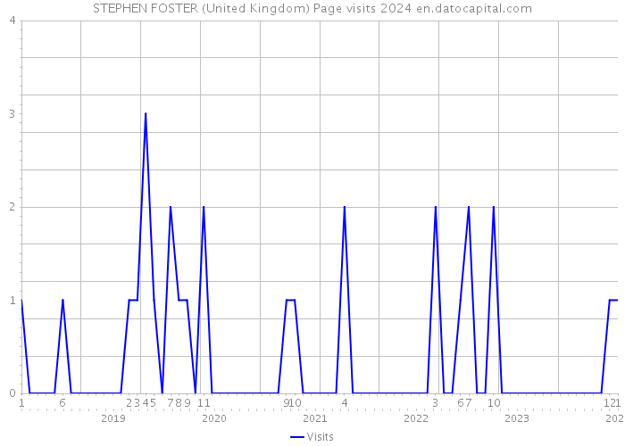 STEPHEN FOSTER (United Kingdom) Page visits 2024 