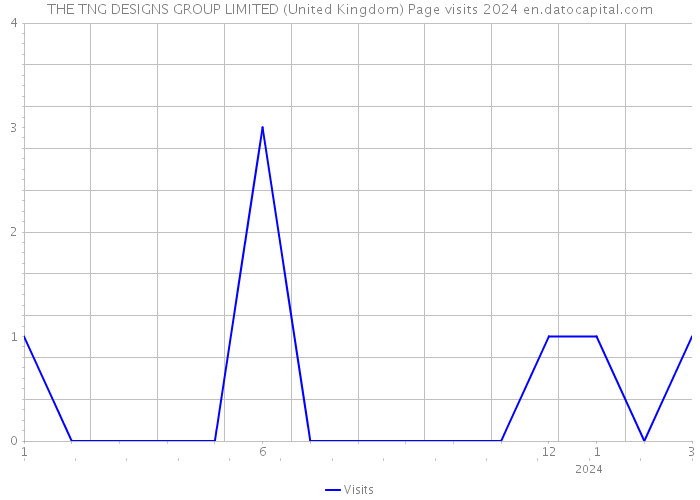 THE TNG DESIGNS GROUP LIMITED (United Kingdom) Page visits 2024 