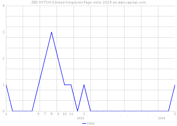 ZED HYTCH (United Kingdom) Page visits 2024 