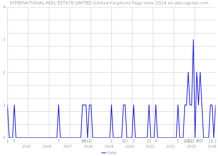 INTERNATIONAL REAL ESTATE LIMITED (United Kingdom) Page visits 2024 