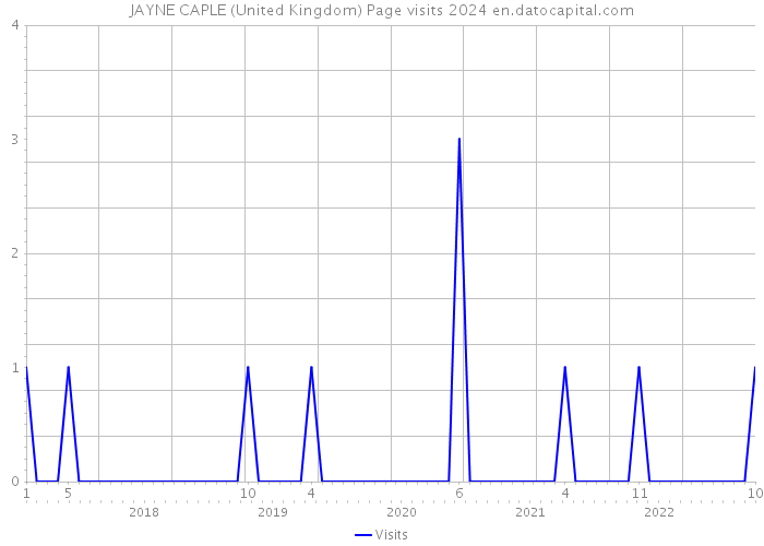 JAYNE CAPLE (United Kingdom) Page visits 2024 