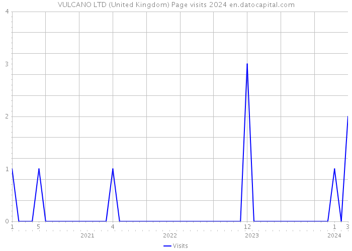 VULCANO LTD (United Kingdom) Page visits 2024 