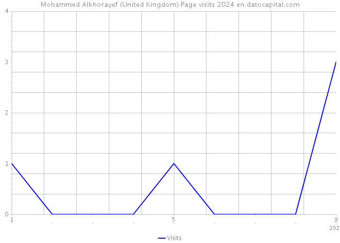 Mohammed Alkhorayef (United Kingdom) Page visits 2024 