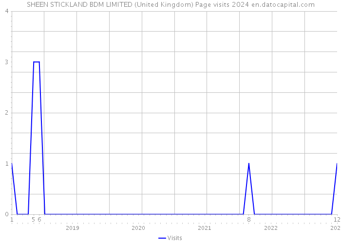 SHEEN STICKLAND BDM LIMITED (United Kingdom) Page visits 2024 