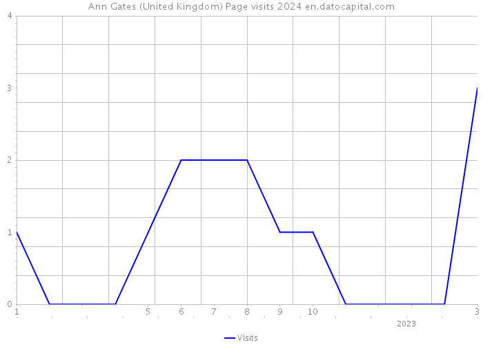 Ann Gates (United Kingdom) Page visits 2024 