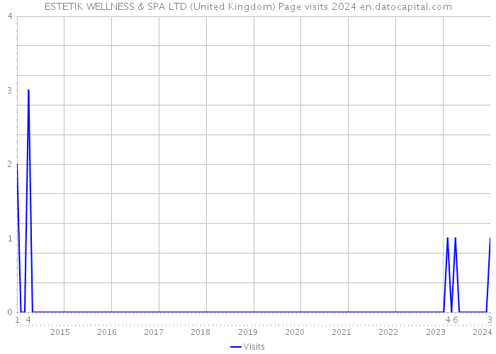 ESTETIK WELLNESS & SPA LTD (United Kingdom) Page visits 2024 