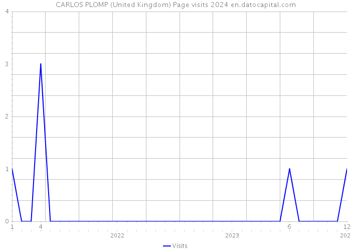CARLOS PLOMP (United Kingdom) Page visits 2024 