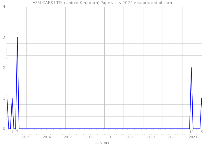 HSM CARS LTD. (United Kingdom) Page visits 2024 