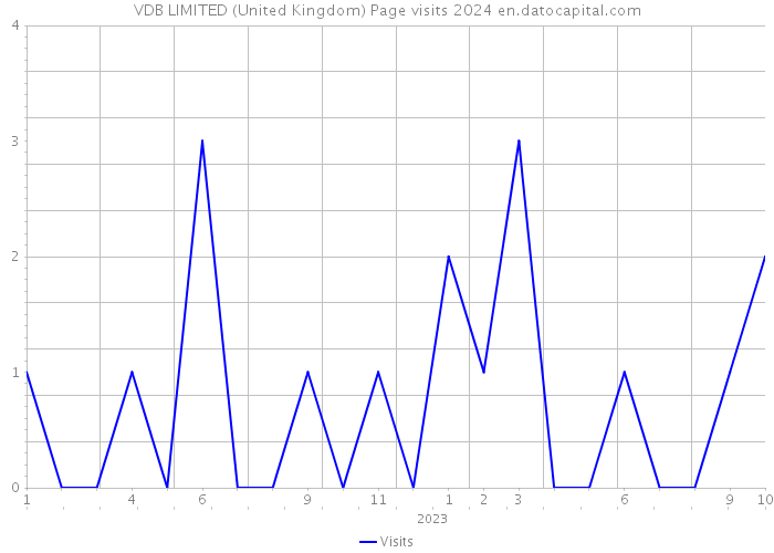 VDB LIMITED (United Kingdom) Page visits 2024 