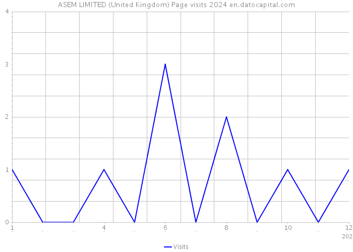 ASEM LIMITED (United Kingdom) Page visits 2024 