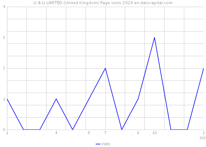 LI & LI LIMITED (United Kingdom) Page visits 2024 