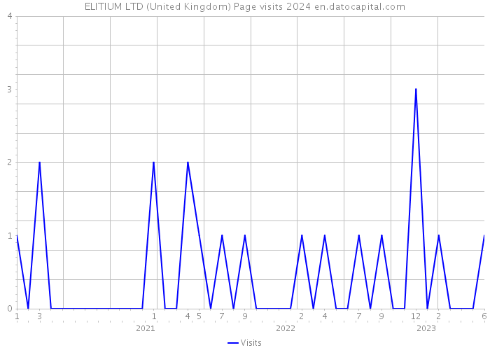 ELITIUM LTD (United Kingdom) Page visits 2024 