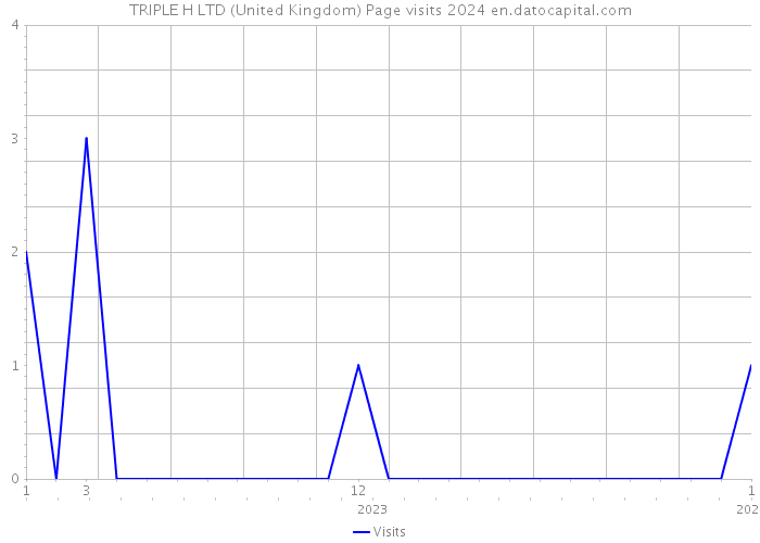 TRIPLE H LTD (United Kingdom) Page visits 2024 