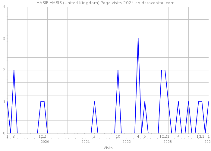 HABIB HABIB (United Kingdom) Page visits 2024 