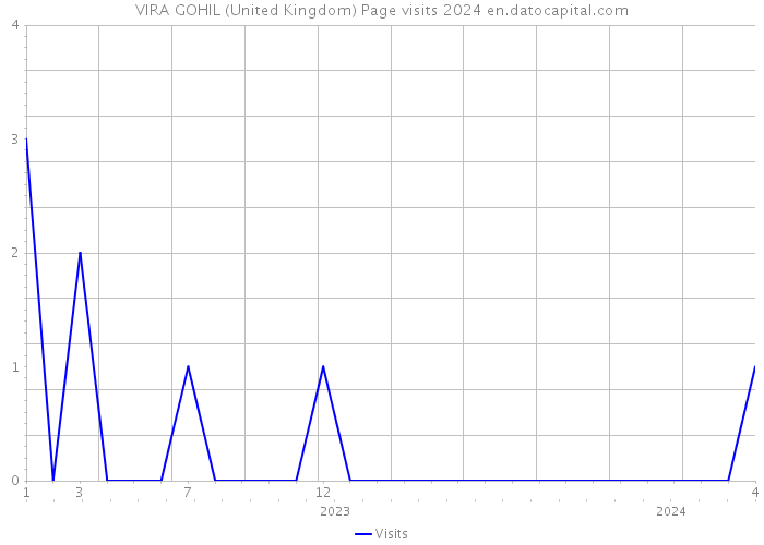 VIRA GOHIL (United Kingdom) Page visits 2024 