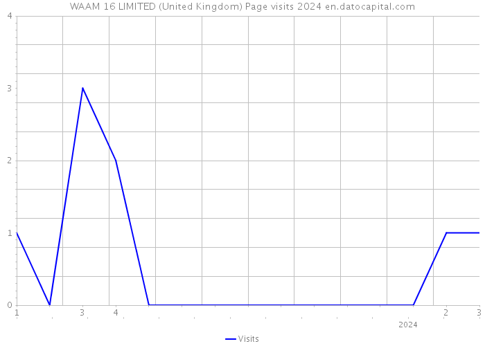 WAAM 16 LIMITED (United Kingdom) Page visits 2024 
