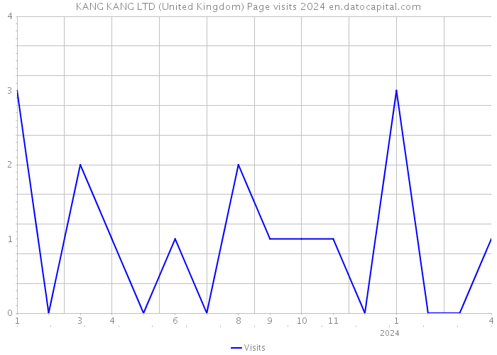 KANG KANG LTD (United Kingdom) Page visits 2024 