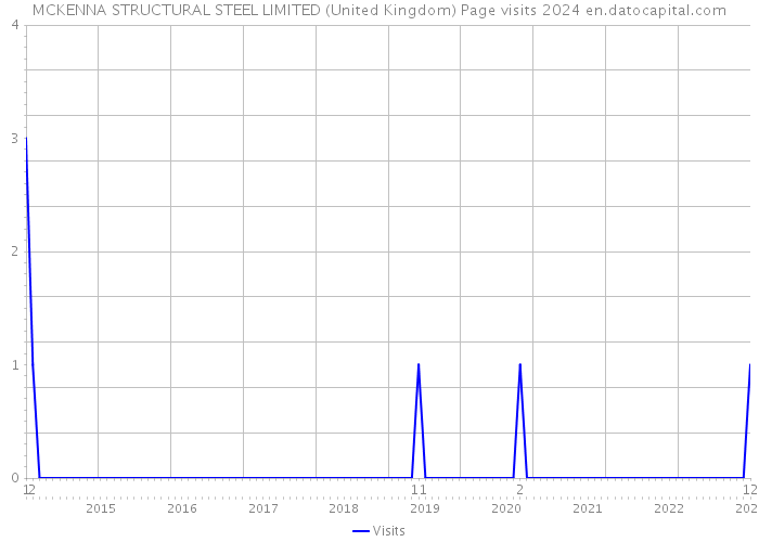 MCKENNA STRUCTURAL STEEL LIMITED (United Kingdom) Page visits 2024 