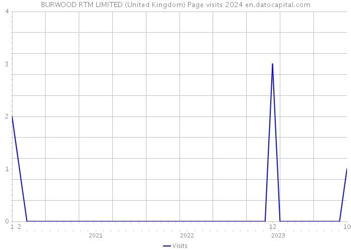 BURWOOD RTM LIMITED (United Kingdom) Page visits 2024 
