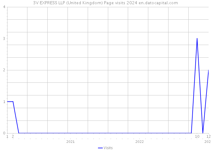 3V EXPRESS LLP (United Kingdom) Page visits 2024 